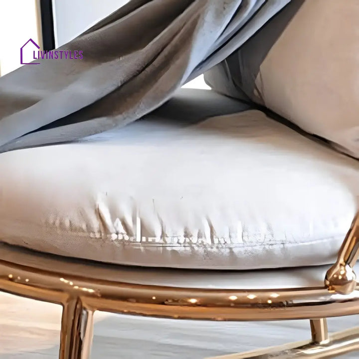 Esme Stainless Steel Rocking Chair for Living Room