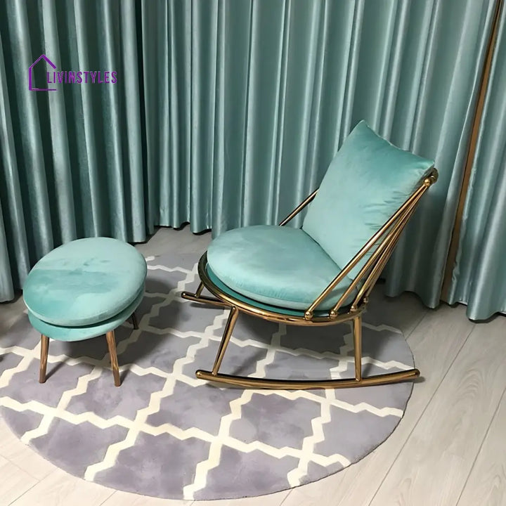 Esme Stainless Steel Rocking Chair for Living Room