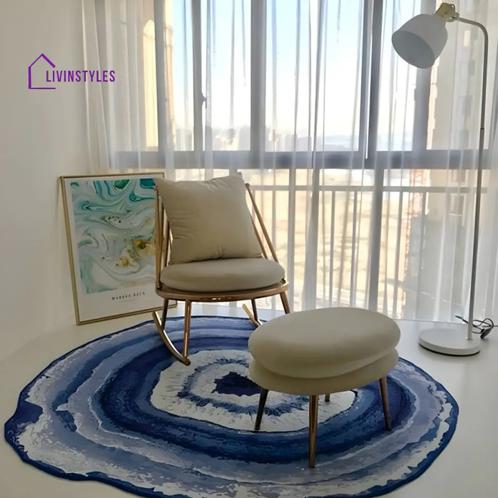 Esme Stainless Steel Rocking Chair for Living Room