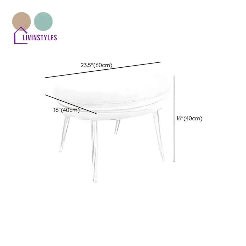 Esme Stainless Steel Rocking Chair for Living Room