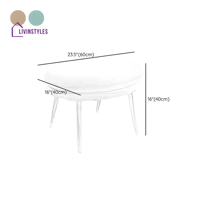 Esme Stainless Steel Rocking Chair for Living Room