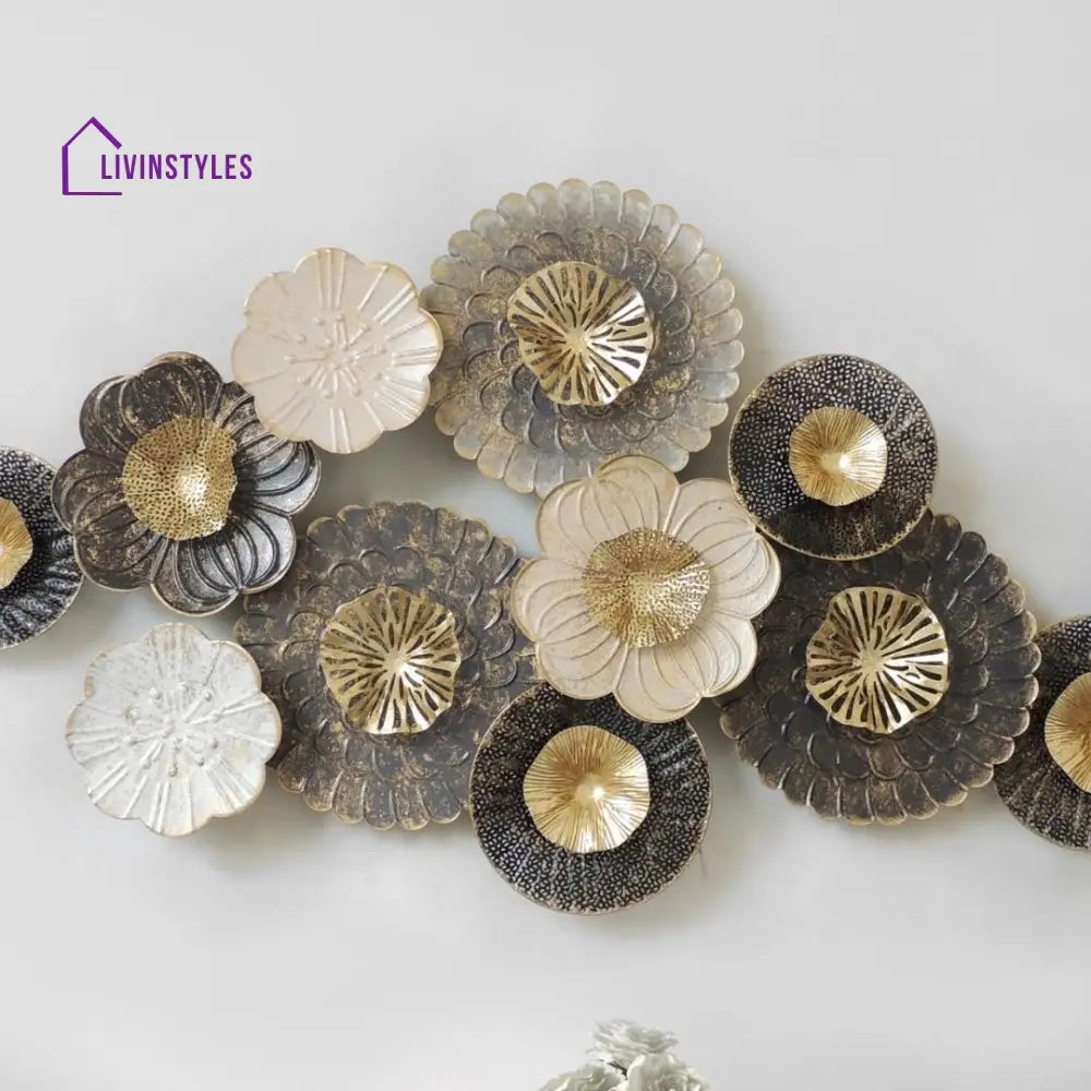 Exquisite Flowers Metal Wall Art