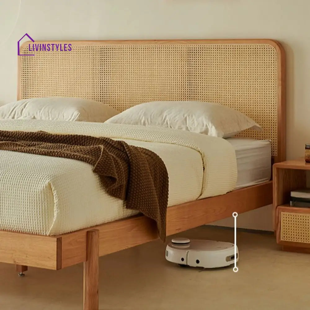 Galina Solid Oak Wood Bed for Luxury Homes