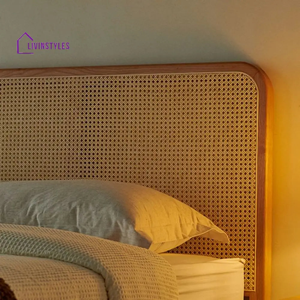 Galina Solid Oak Wood Bed for Luxury Homes