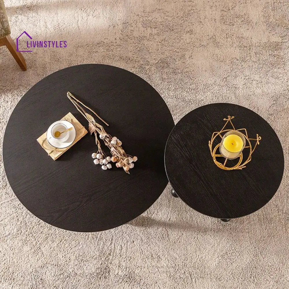 Harper Wooden Coffee Table and Side Table for Living Room