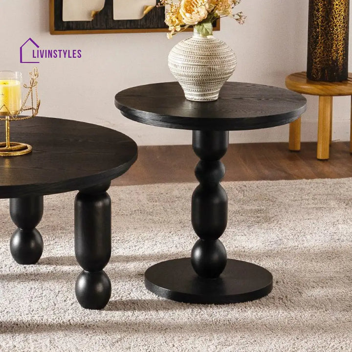 Harper Wooden Coffee Table and Side Table for Living Room