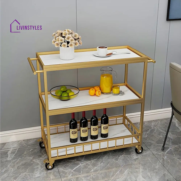 Harsh Stainless Steel Kitchen Trolley