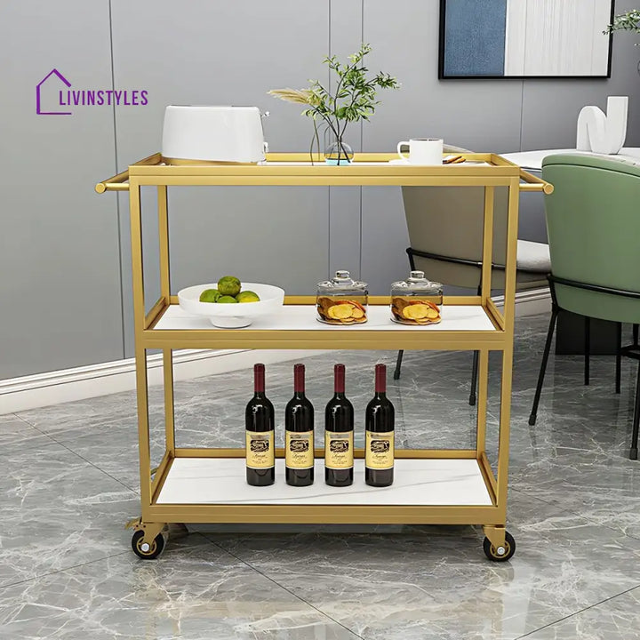 Harsh Stainless Steel Kitchen Trolley