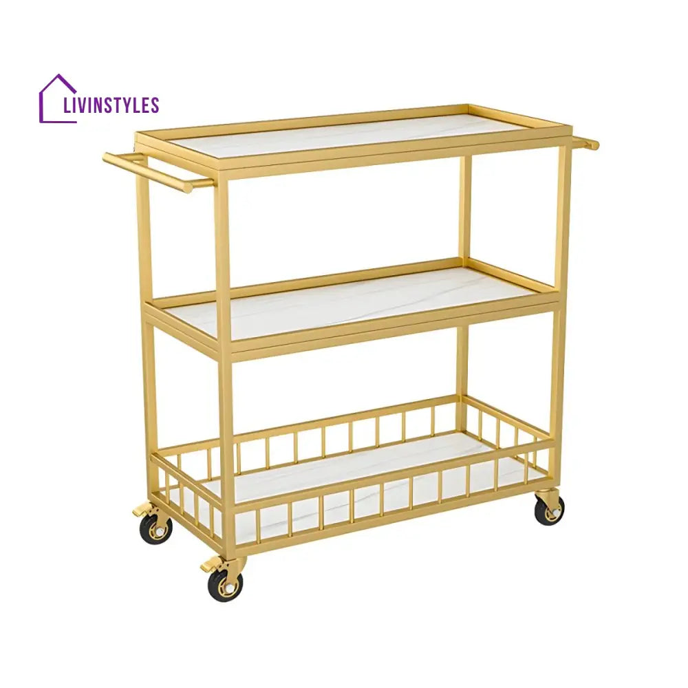 Harsh Stainless Steel Kitchen Trolley