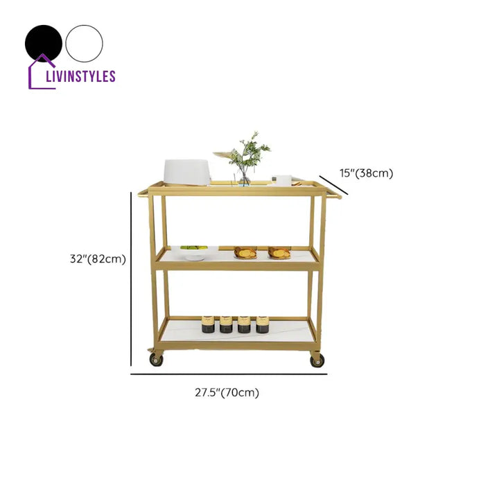 Harsh Stainless Steel Kitchen Trolley