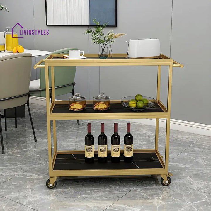 Harsh Stainless Steel Kitchen Trolley