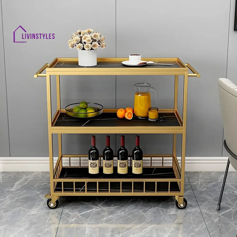 Harsh Stainless Steel Kitchen Trolley