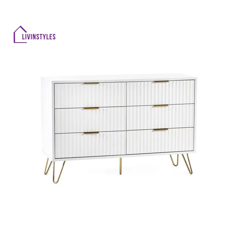 Hemali White Console Table For Living Room