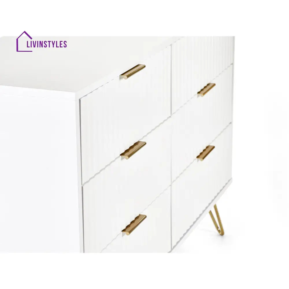 Hemali White Console Table For Living Room