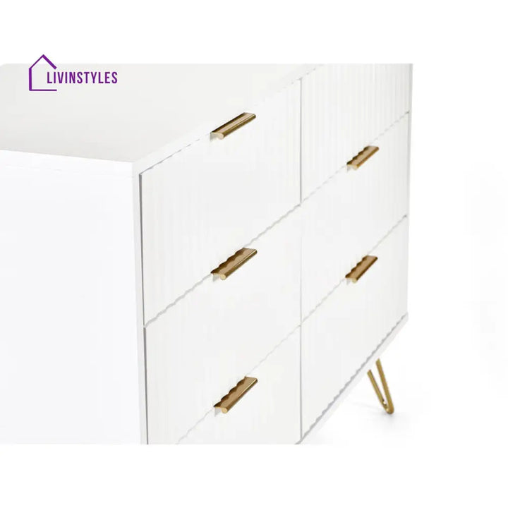 Hemali White Console Table For Living Room