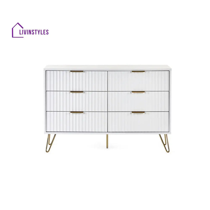 Hemali White Console Table For Living Room