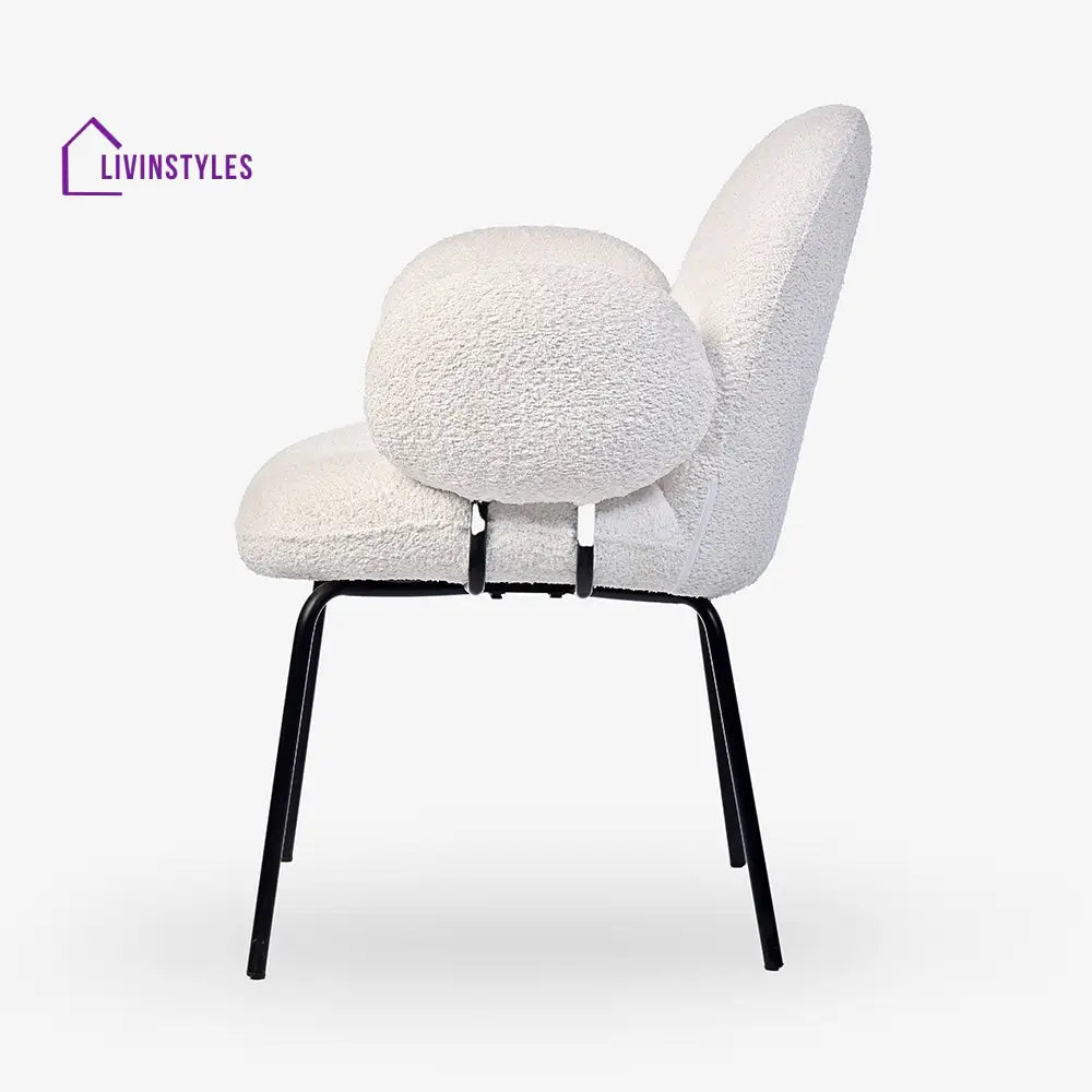 Isida Iron Chair - Boucle Fabric Chair