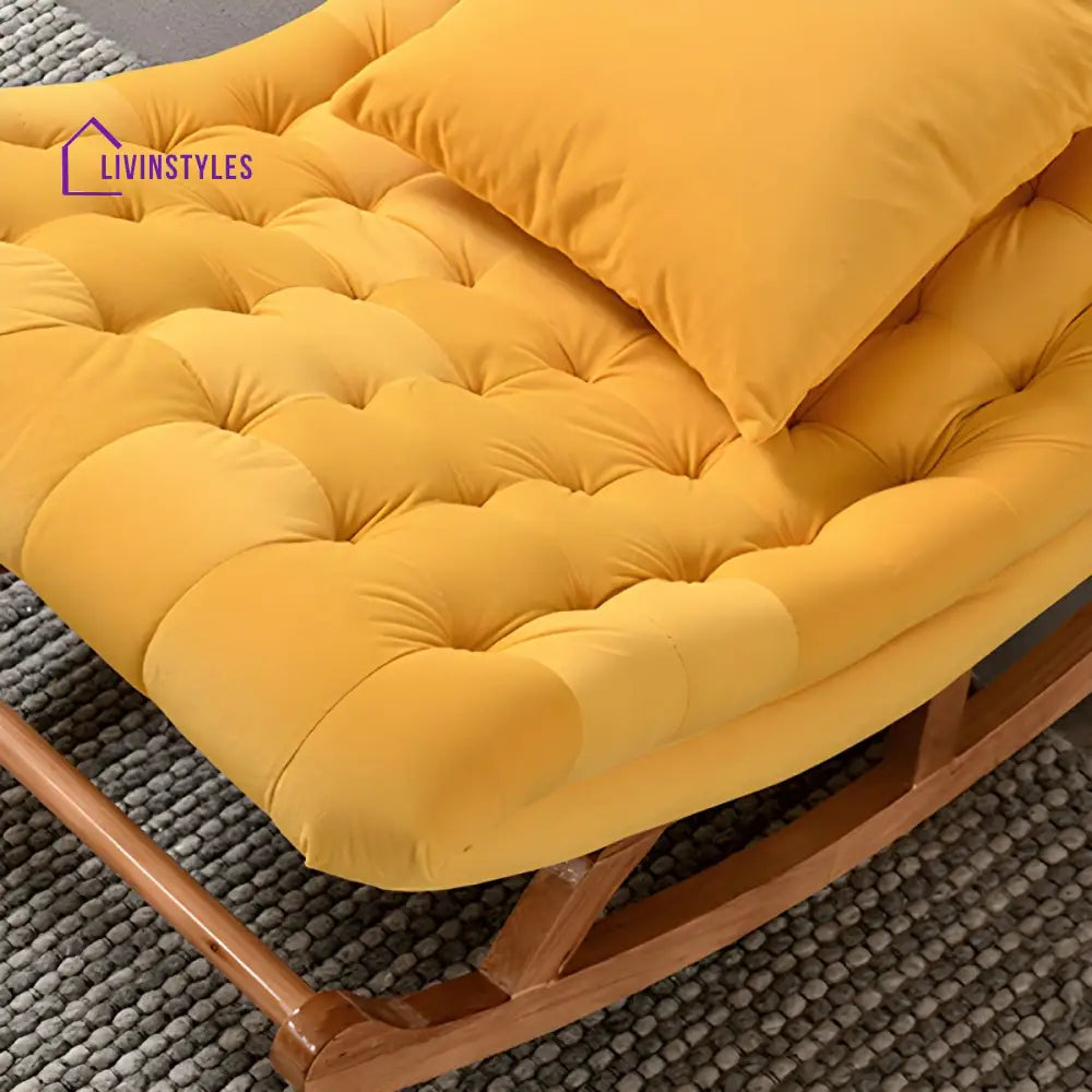 Ivyana Solid Wood Rocking Chair for Living Room