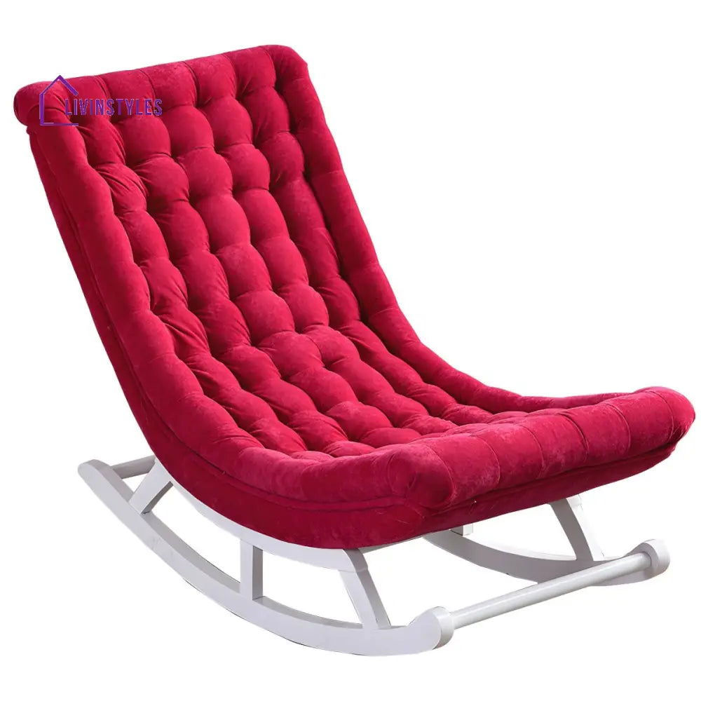 Ivyana Solid Wood Rocking Chair for Living Room