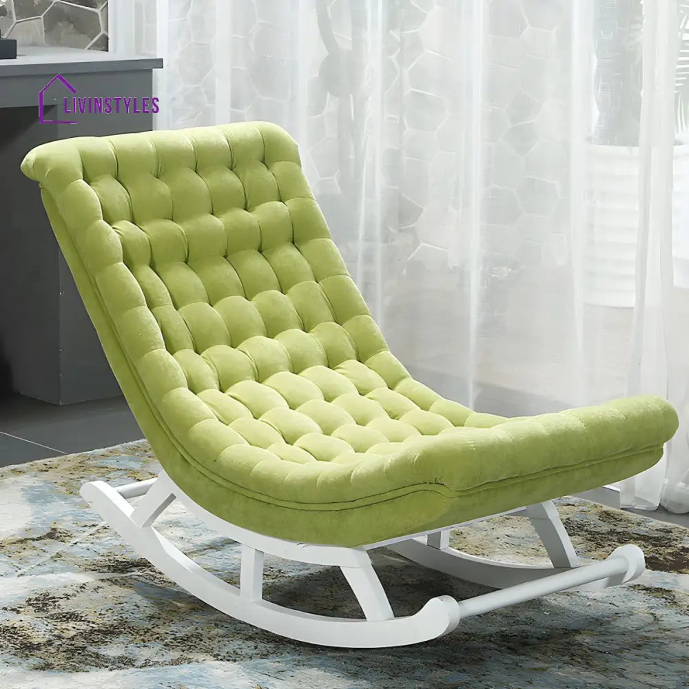 Ivyana Solid Wood Rocking Chair for Living Room