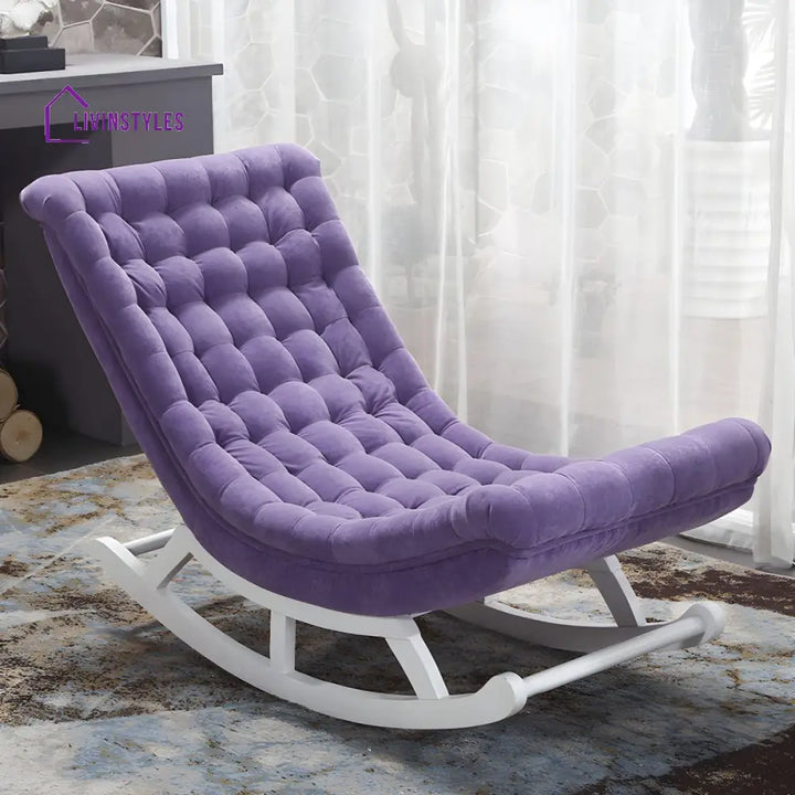 Ivyana Solid Wood Rocking Chair for Living Room