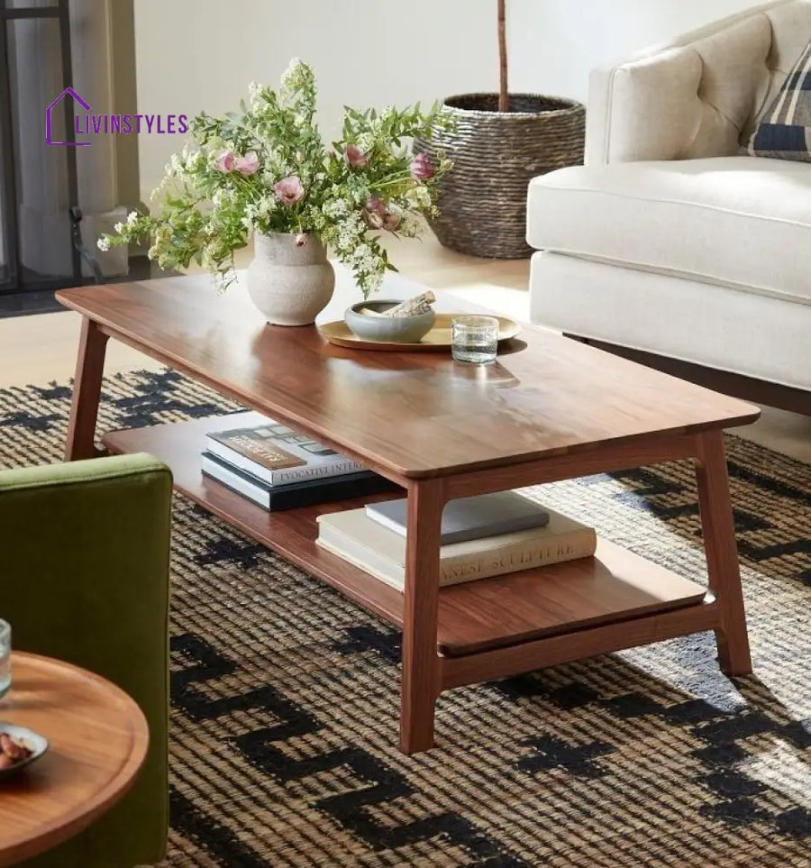 Janya Teak Wood Rectangular Coffee Table