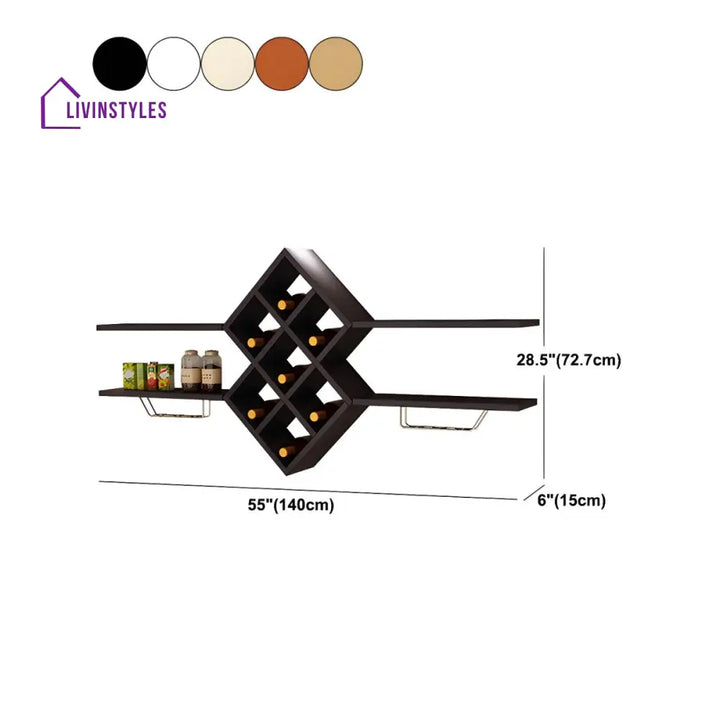 Jhanvi Wooden Wine Rack