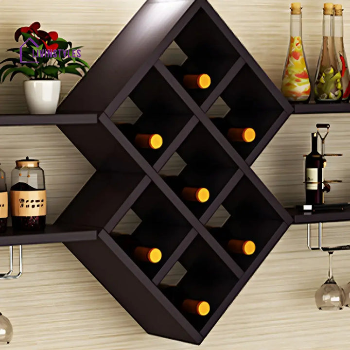 Jhanvi Wooden Wine Rack