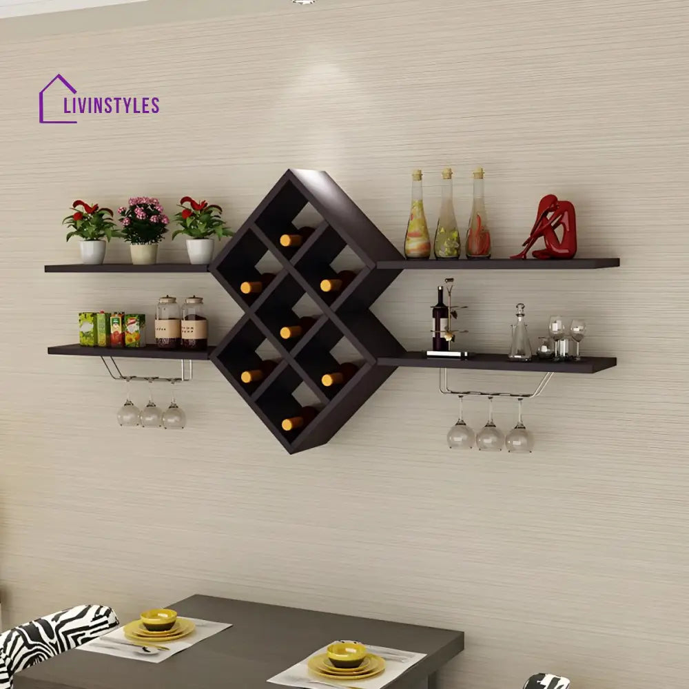 Jhanvi Wooden Wine Rack