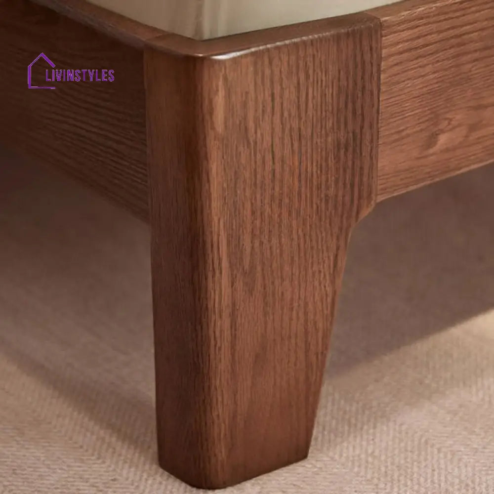 Karina Solid Walnut Wood Bed for Luxury Homes