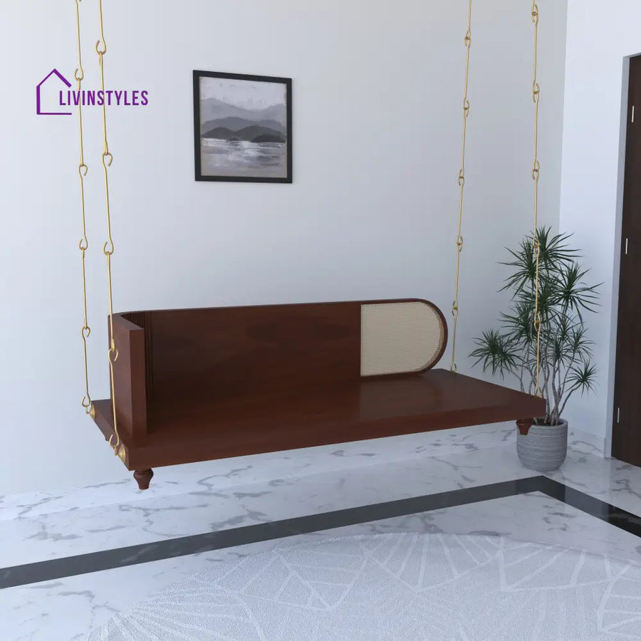 Kavya Elegant Wooden Indoor Swing with Minimalist Design – Perfect for Modern Homes Swing