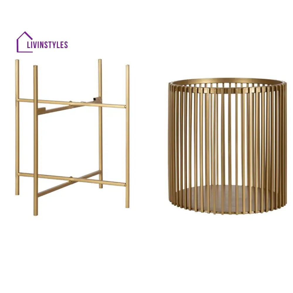 Ketaki Metal Black Plant Stand For Balcony