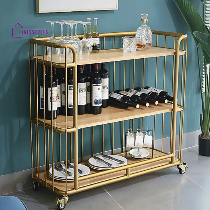 Kunal Stainless Steel Kitchen Trolley