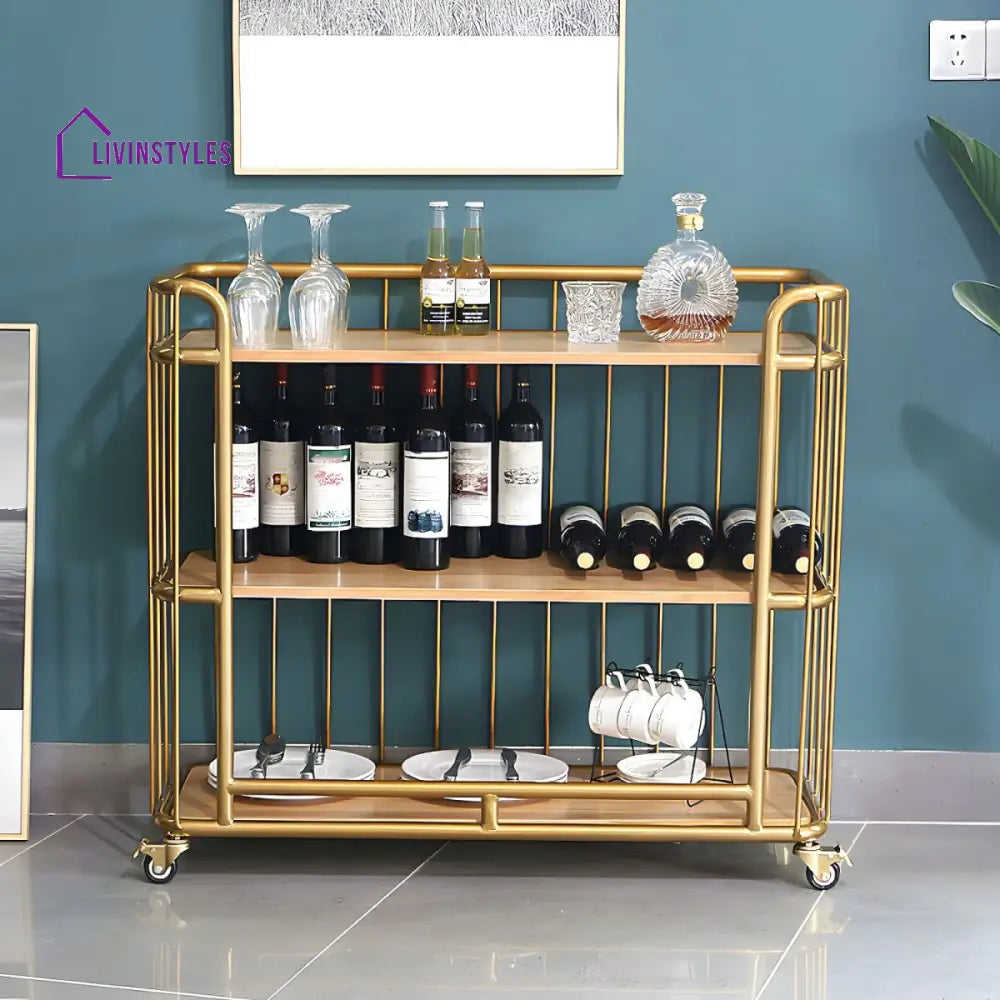 Kunal Stainless Steel Kitchen Trolley