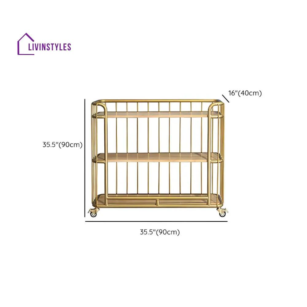 Kunal Stainless Steel Kitchen Trolley