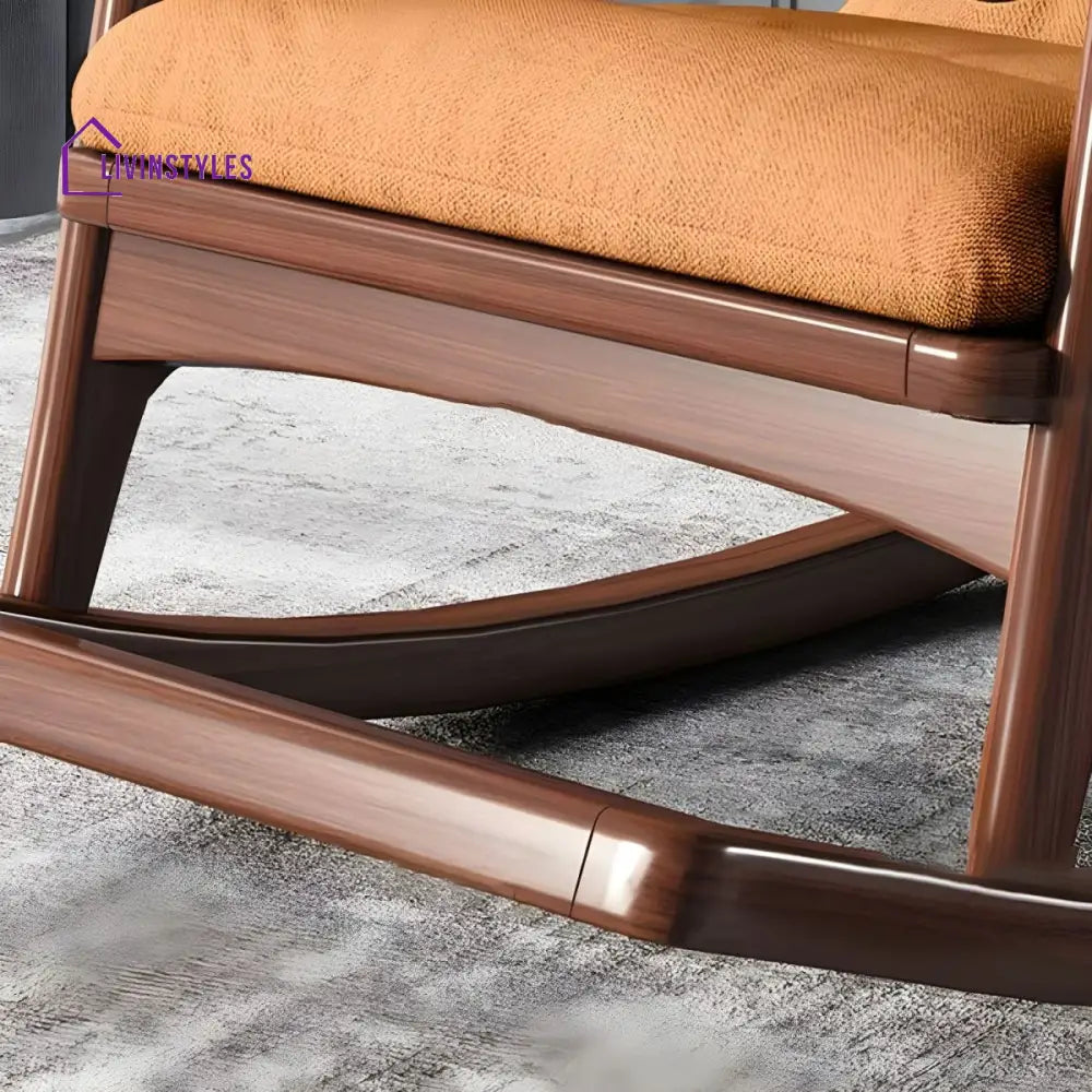Kyra Solid Wood Rocking Chair for Living Room