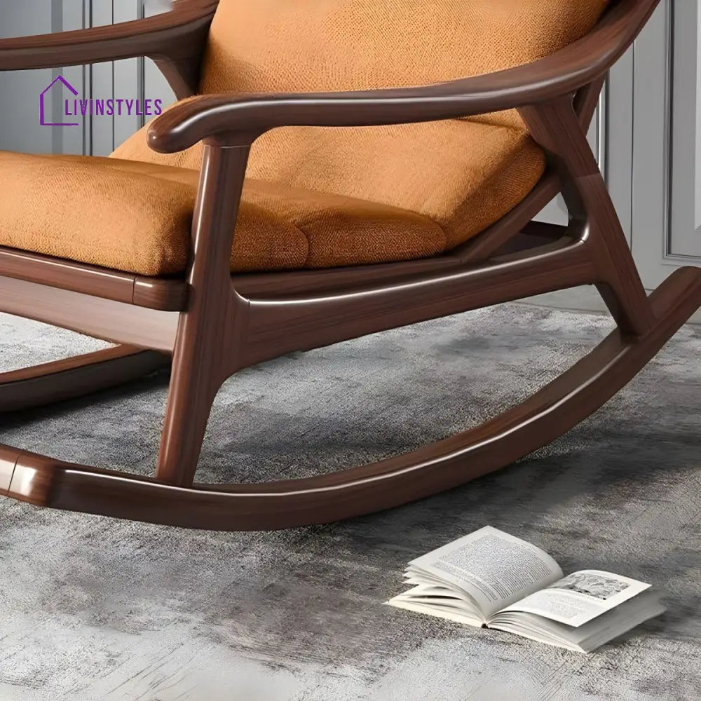 Kyra Solid Wood Rocking Chair for Living Room