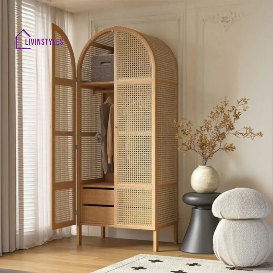 Liana Solid Oak Wood Wardobe for Luxury Homes