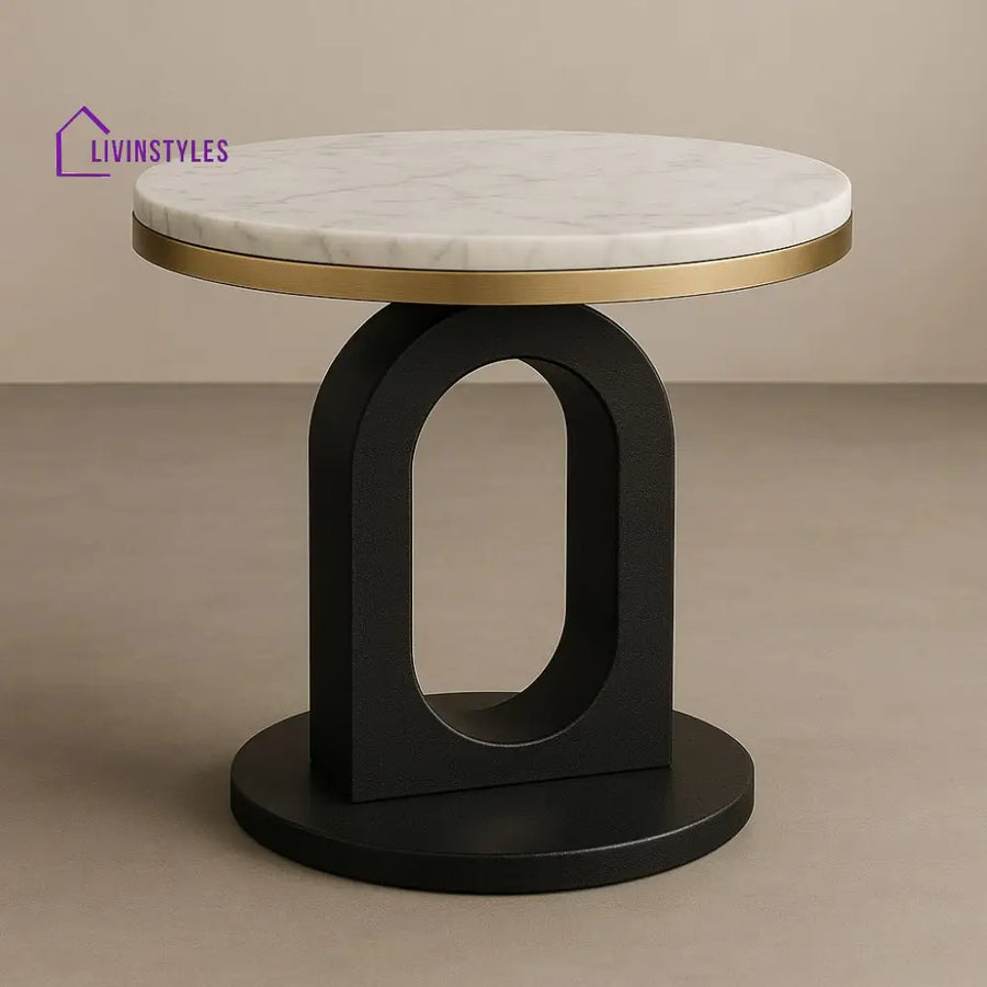 Lidiya Stainless Steel Gold Finish Coffee Table for Living Room