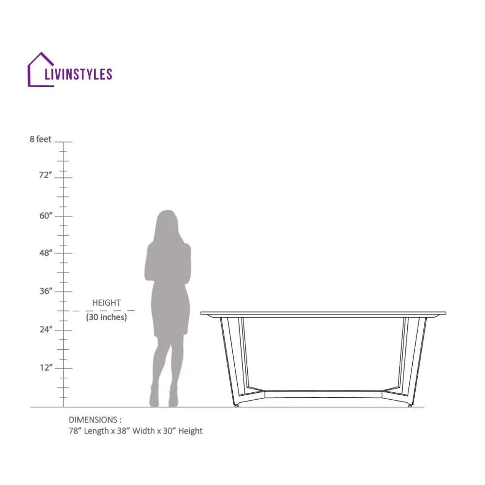 Linden White Marble Dining Table