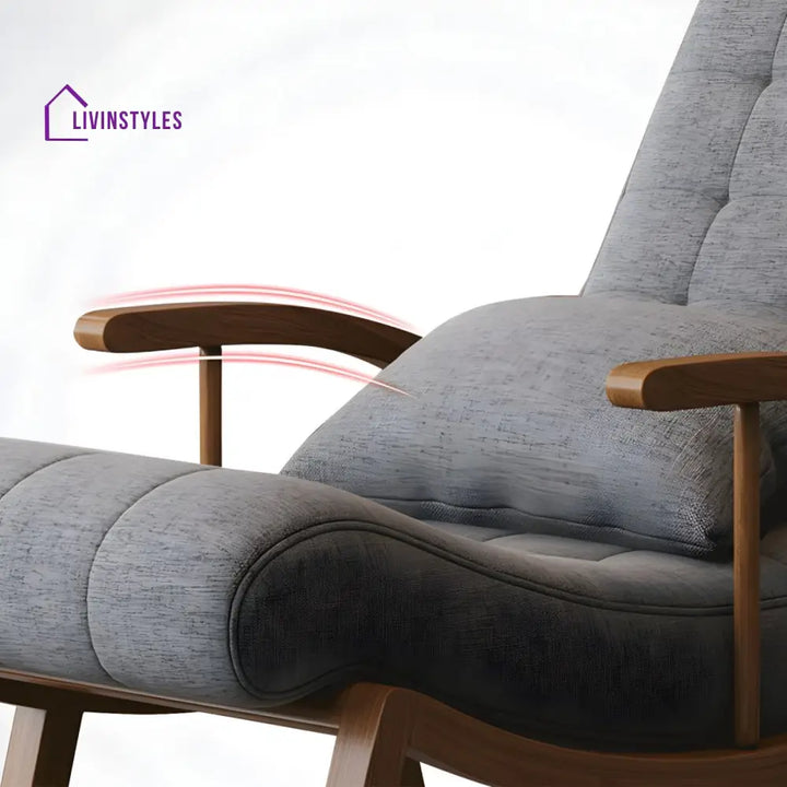 Liora Solid Wood Rocking Chair for Living Room