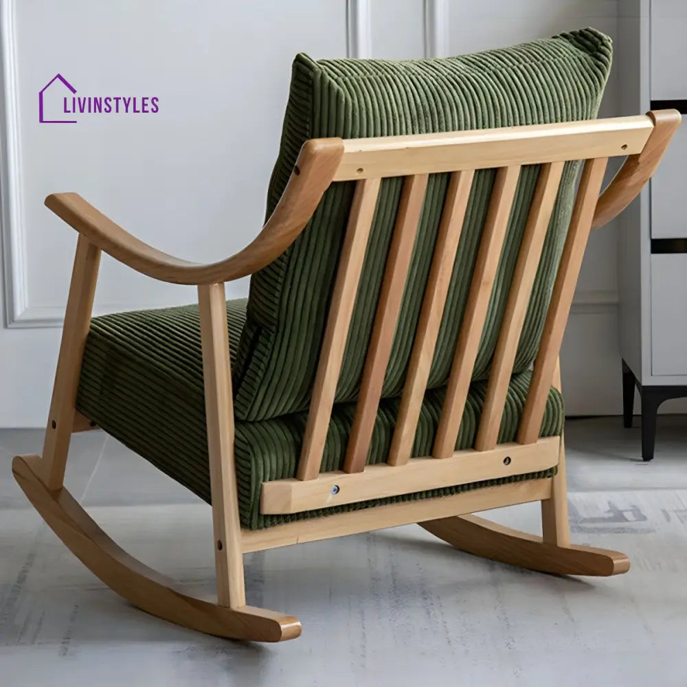 Liora Solid Wood Rocking Chair for Living Room