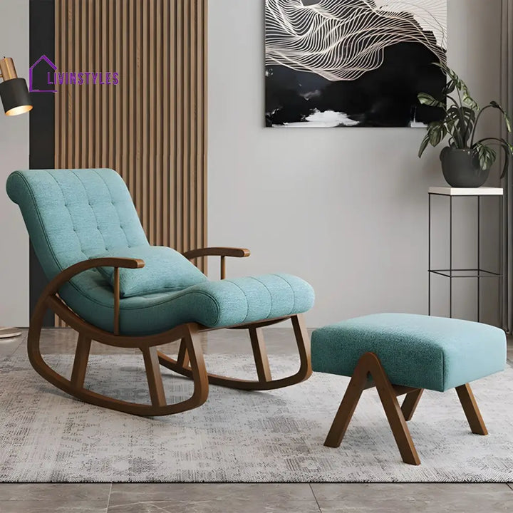 Liora Solid Wood Rocking Chair for Living Room