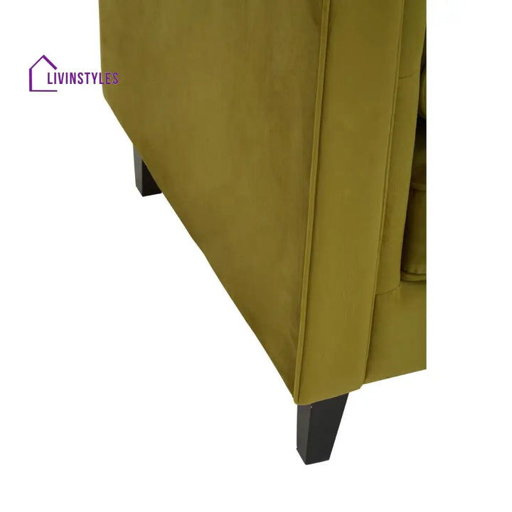 Luka Olive Velvet Sofa Living