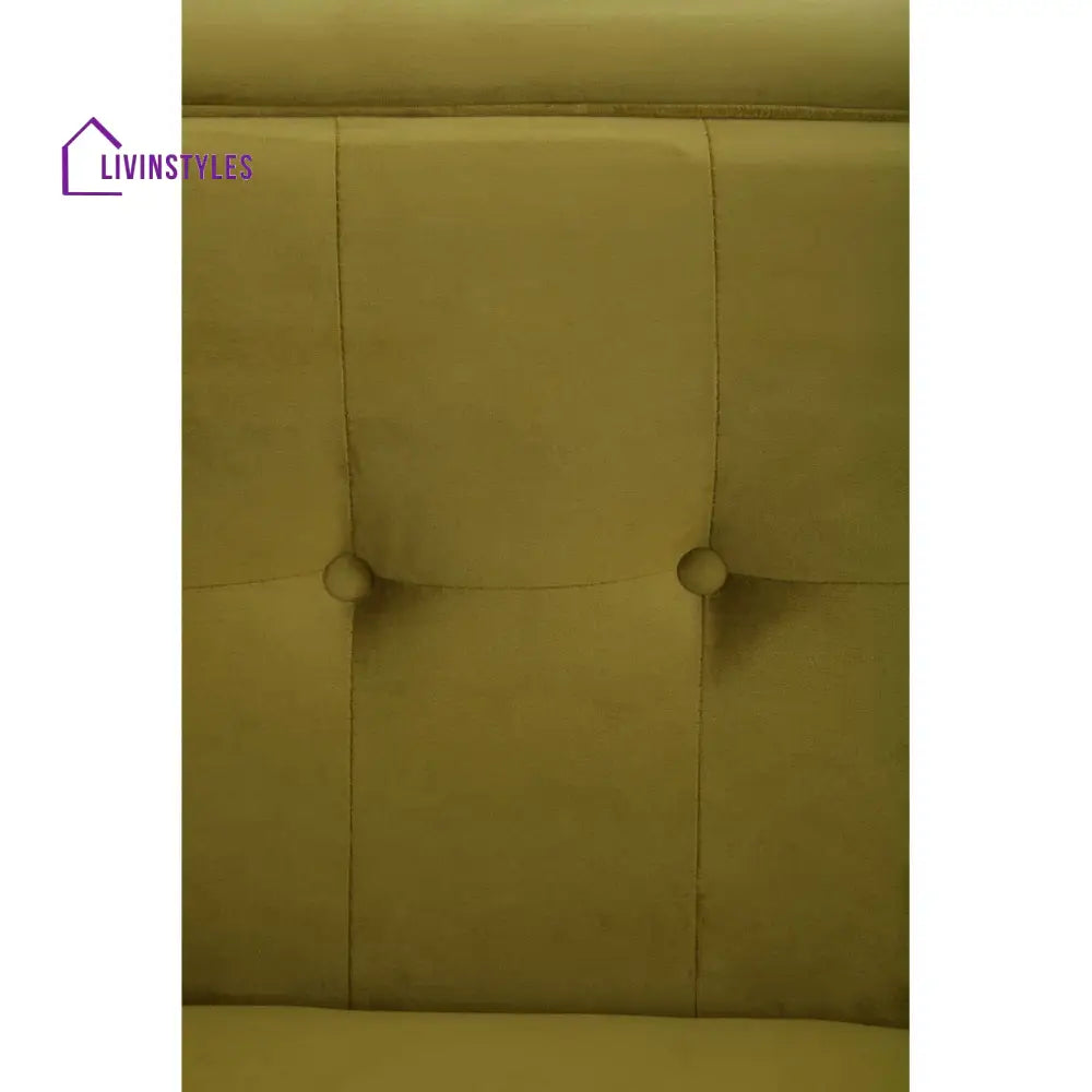 Luka Olive Velvet Sofa Living