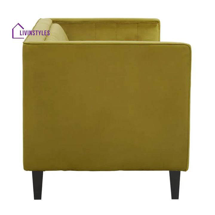 Luka Olive Velvet Sofa Living
