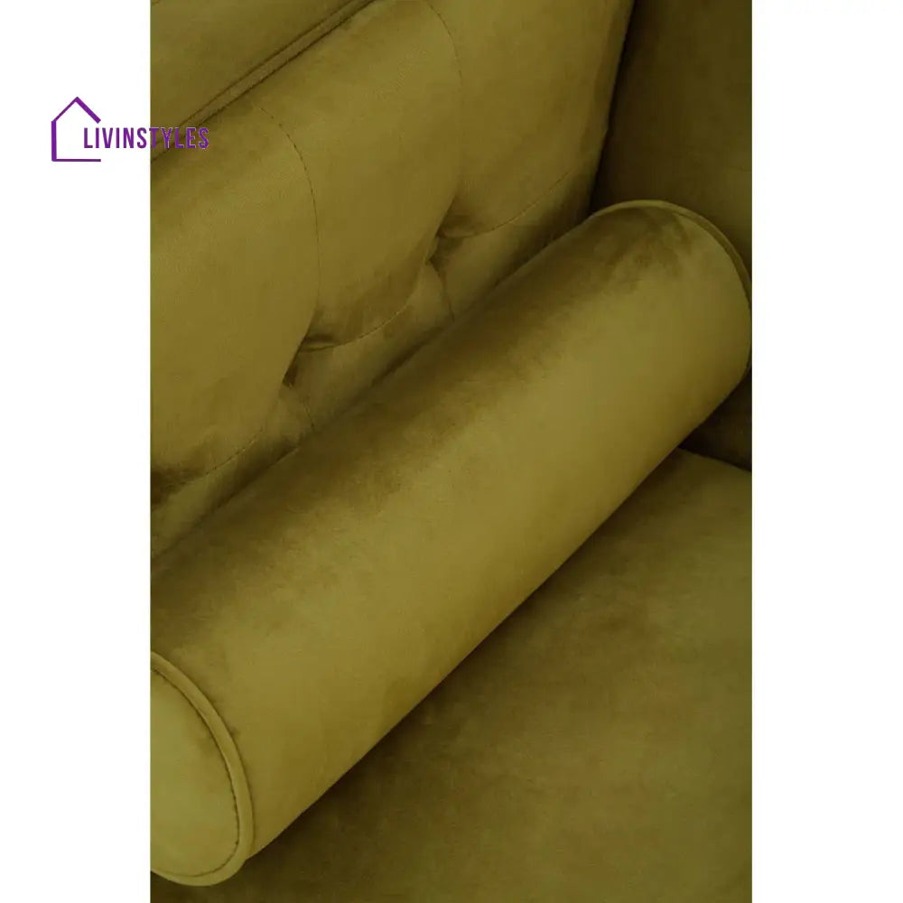 Luka Olive Velvet Sofa Living