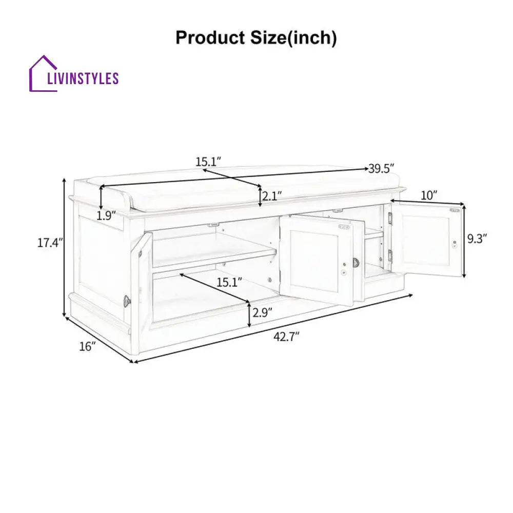 Maria Solid Wood Shoe Rack