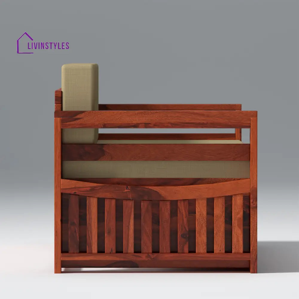 Matvey Retreat Sofa Cum Bed With Box Storage In Reddish Rosewood sofa