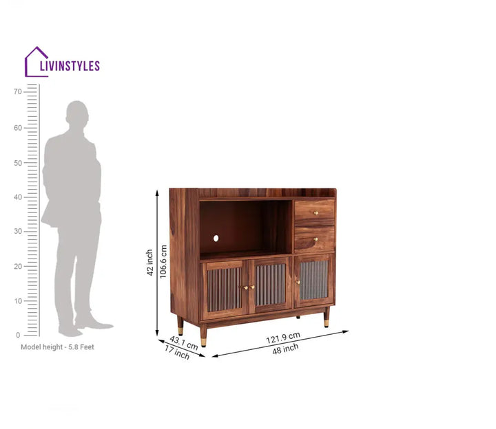 Meera Sheesham wood Sideboard and Cabinet